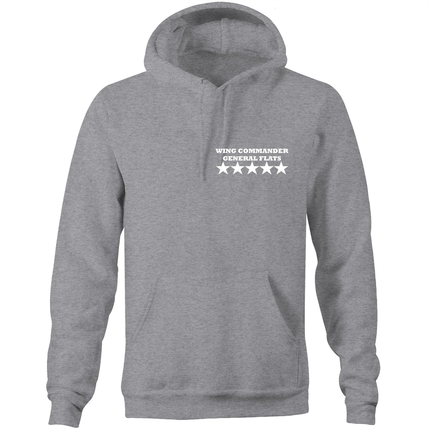 Wing Commander General Flats - Pocket Hoodie Sweatshirt