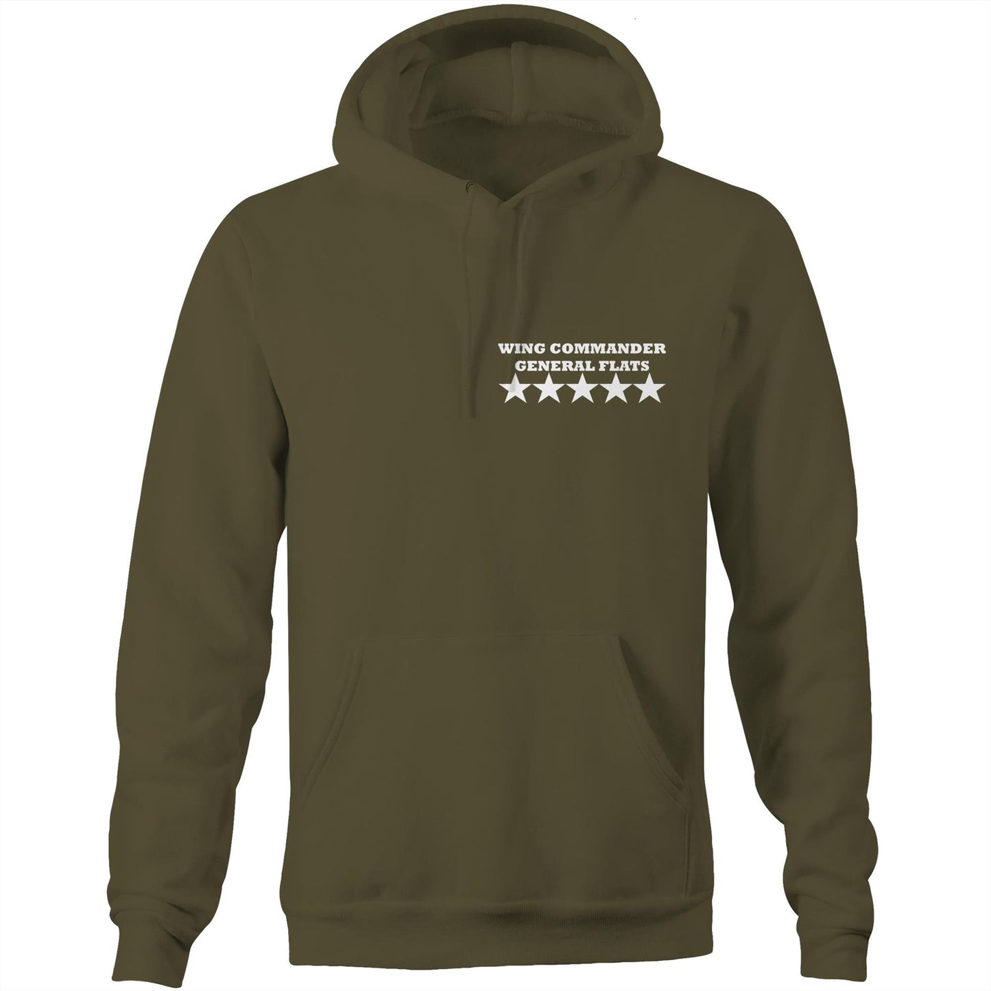 Wing Commander General Flats - Pocket Hoodie Sweatshirt